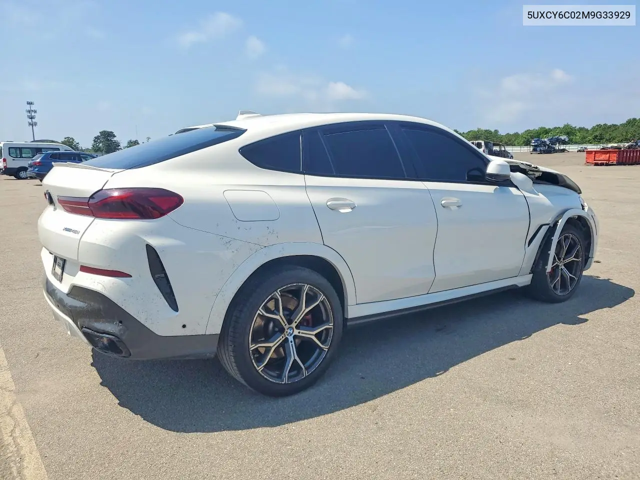2021 BMW X6 xDrive40I VIN: 5UXCY6C02M9G33929 Lot: 60169716