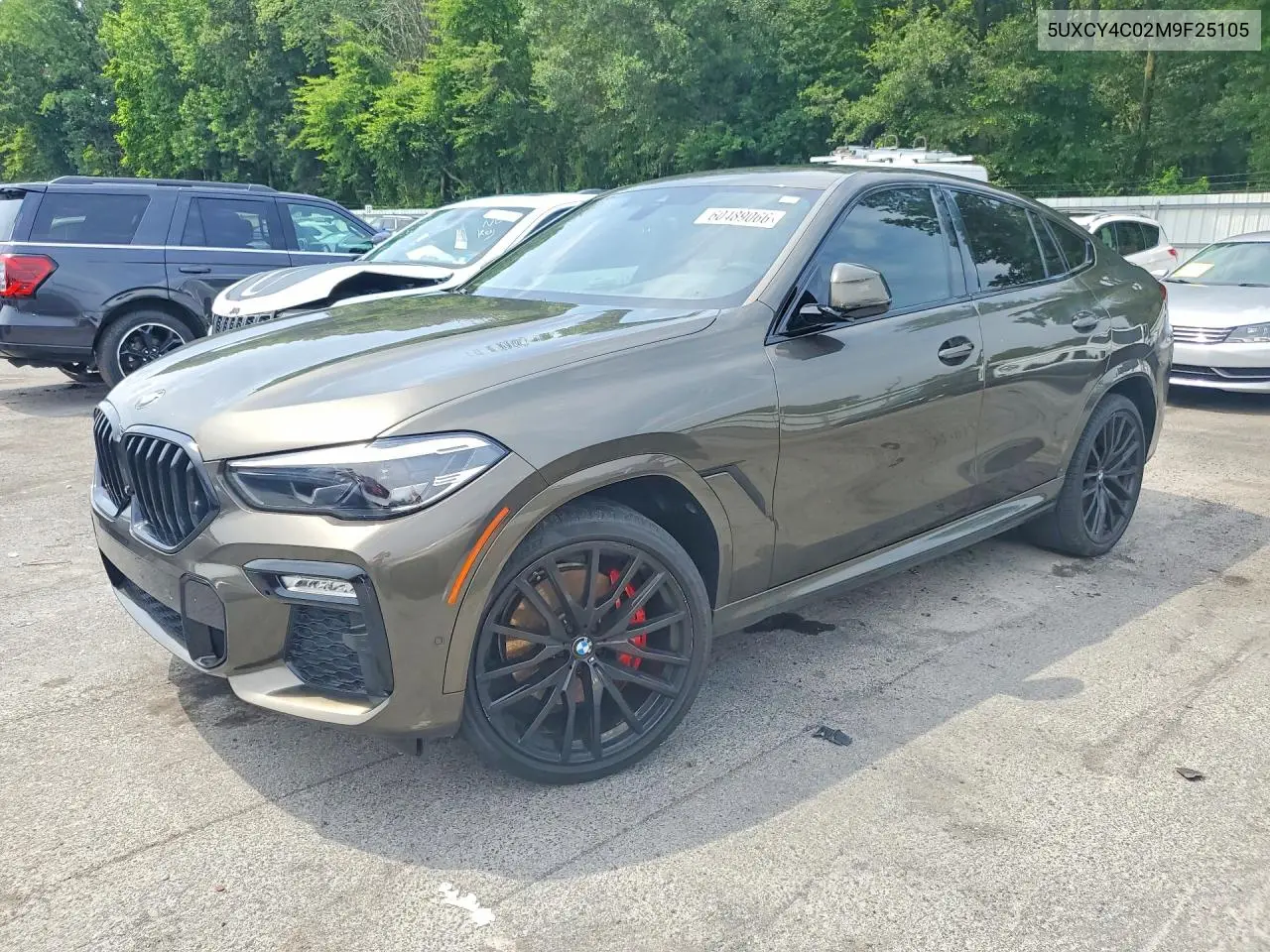 2021 BMW X6 Sdrive 40I VIN: 5UXCY4C02M9F25105 Lot: 60489066