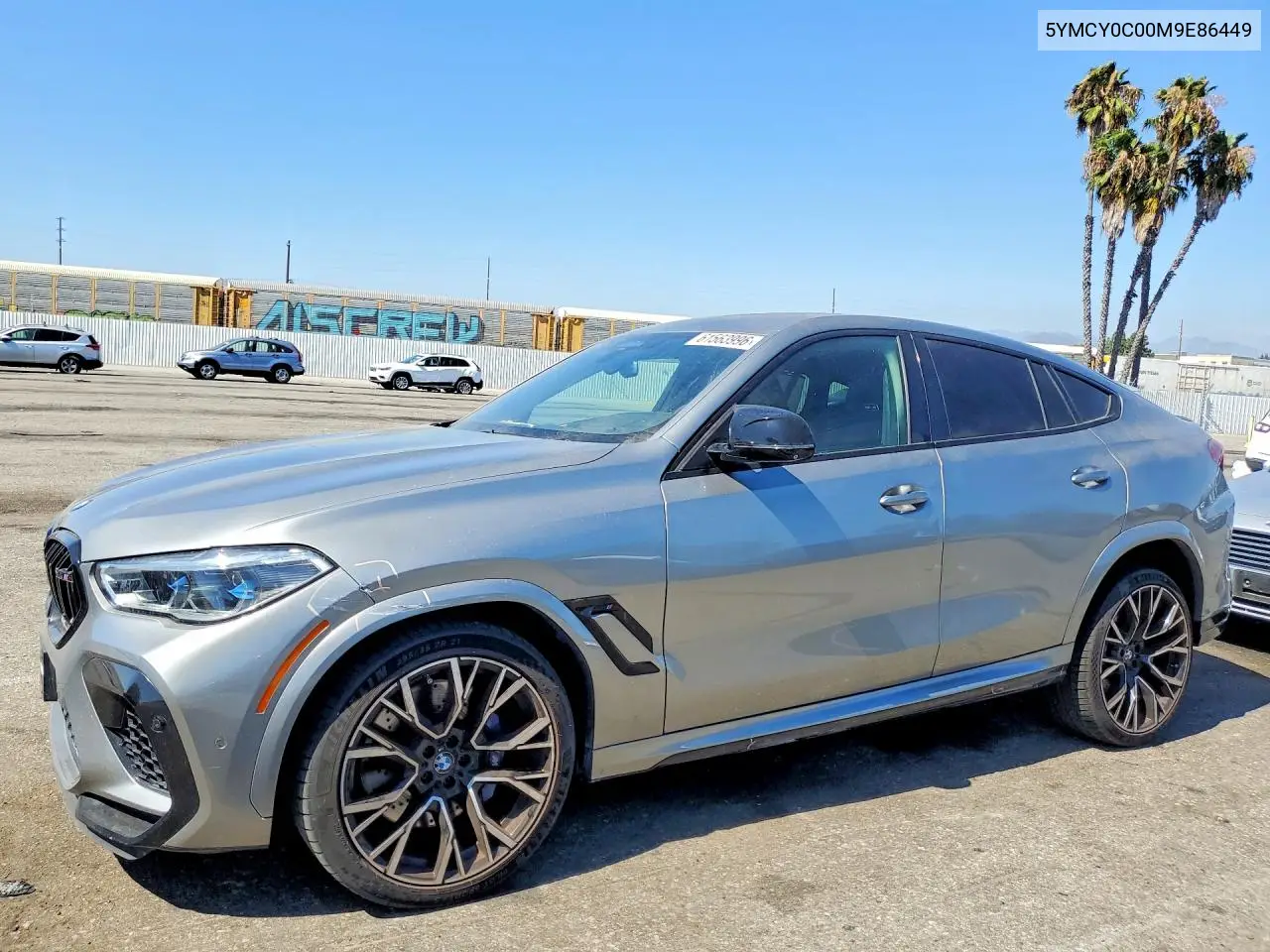 2021 BMW X6 M/M Competition VIN: 5YMCY0C00M9E86449 Lot: 61563996