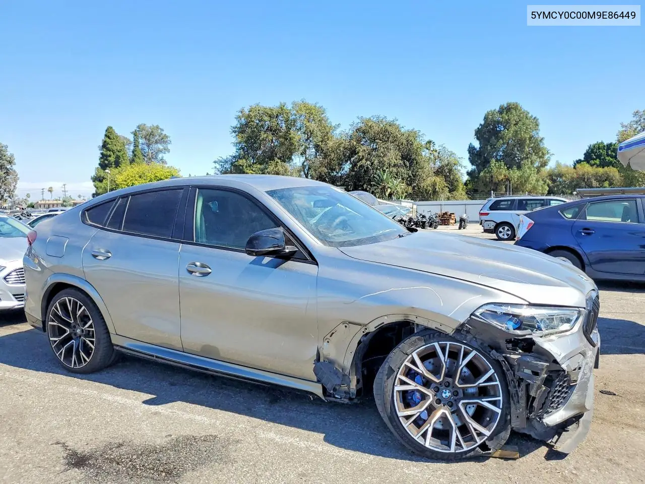 2021 BMW X6 M/M Competition VIN: 5YMCY0C00M9E86449 Lot: 61563996