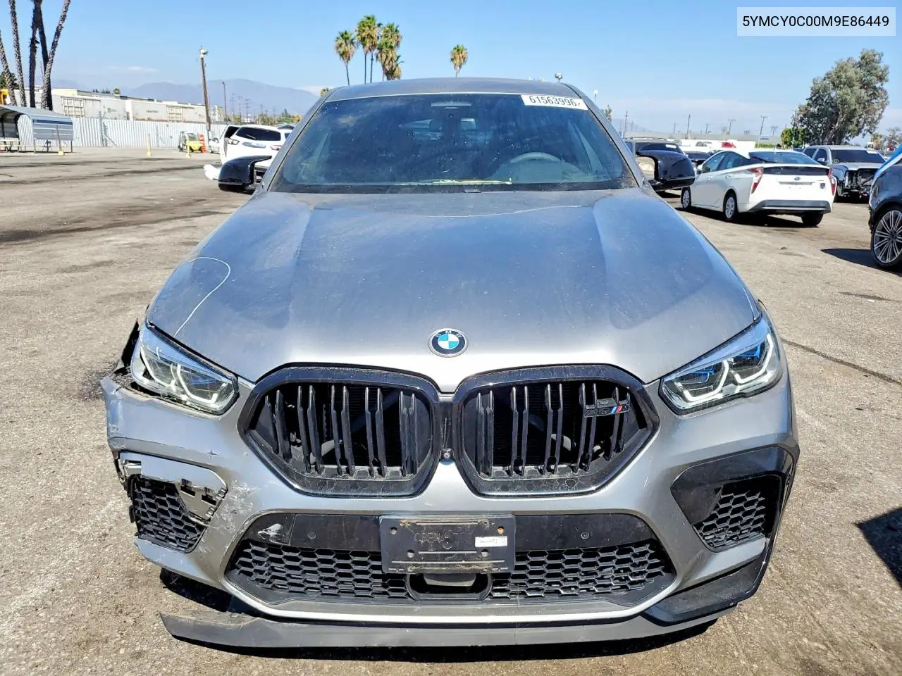2021 BMW X6 M/M Competition VIN: 5YMCY0C00M9E86449 Lot: 61563996