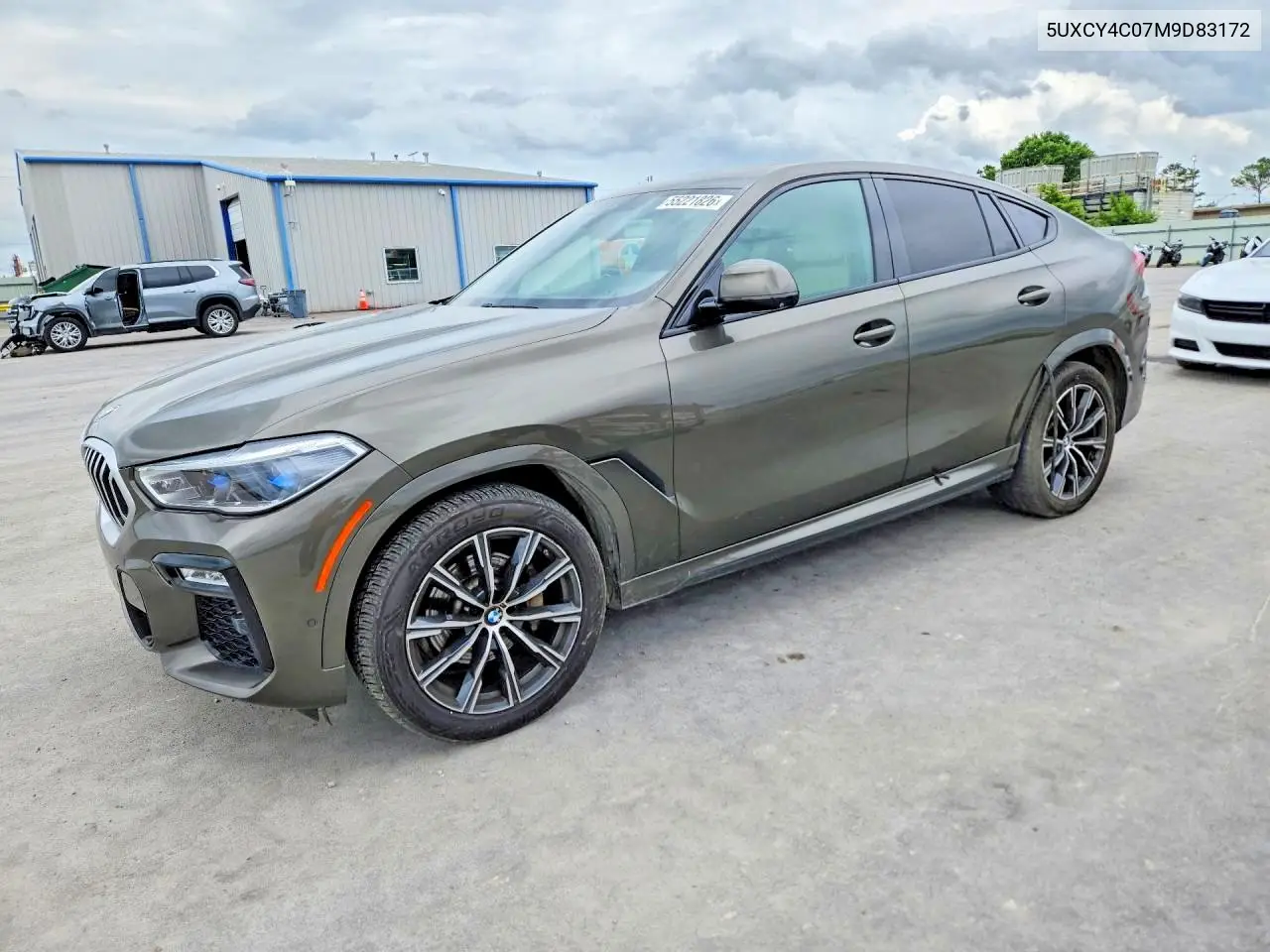 2021 BMW X6 Sdrive 40I VIN: 5UXCY4C07M9D83172 Lot: 61768286