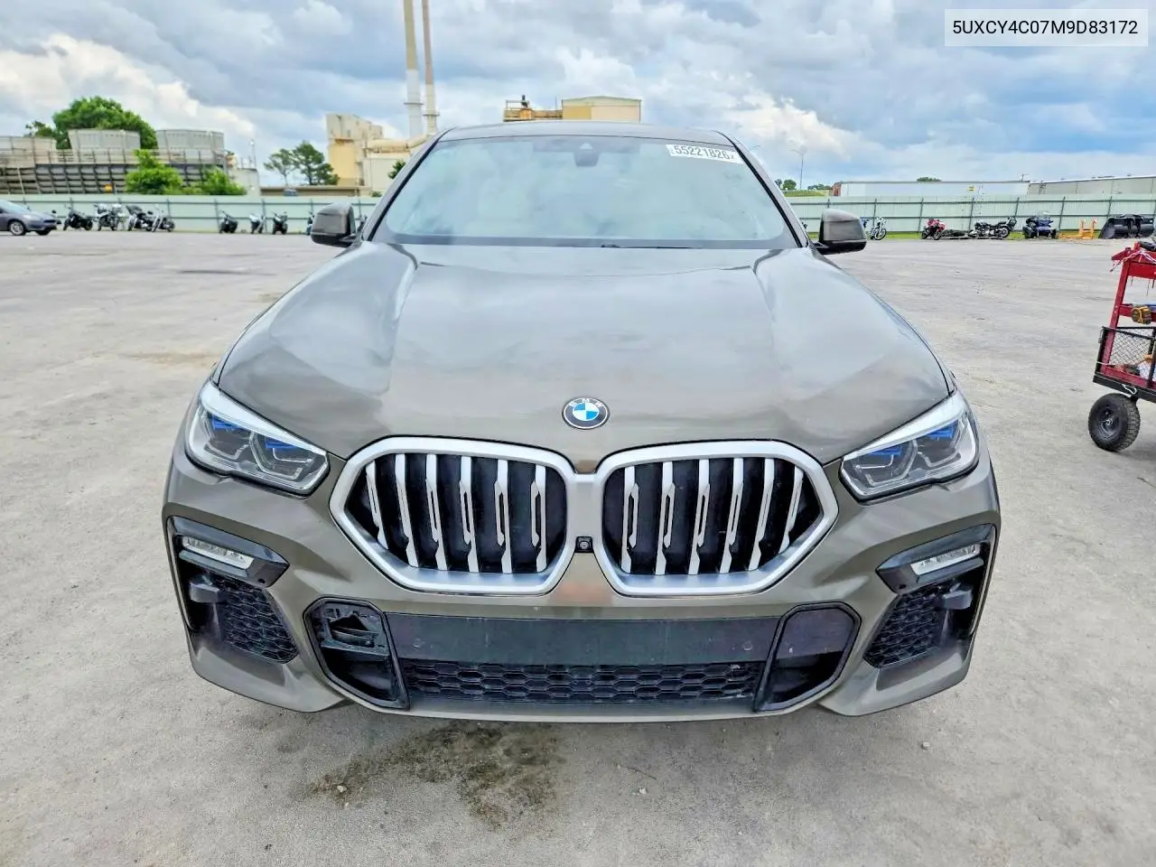2021 BMW X6 Sdrive 40I VIN: 5UXCY4C07M9D83172 Lot: 61768286