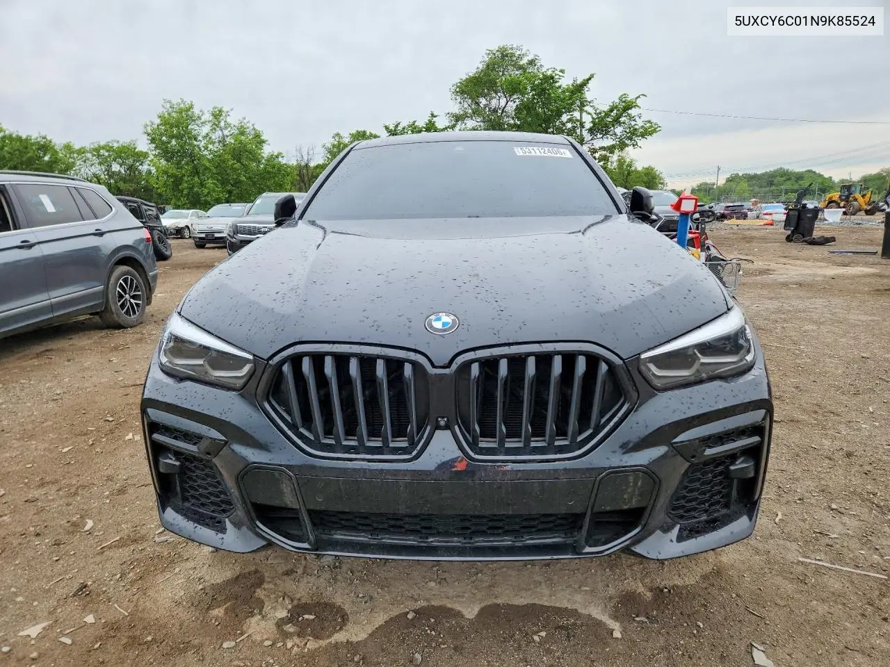 2022 BMW X6 xDrive40I VIN: 5UXCY6C01N9K85524 Lot: 53112406