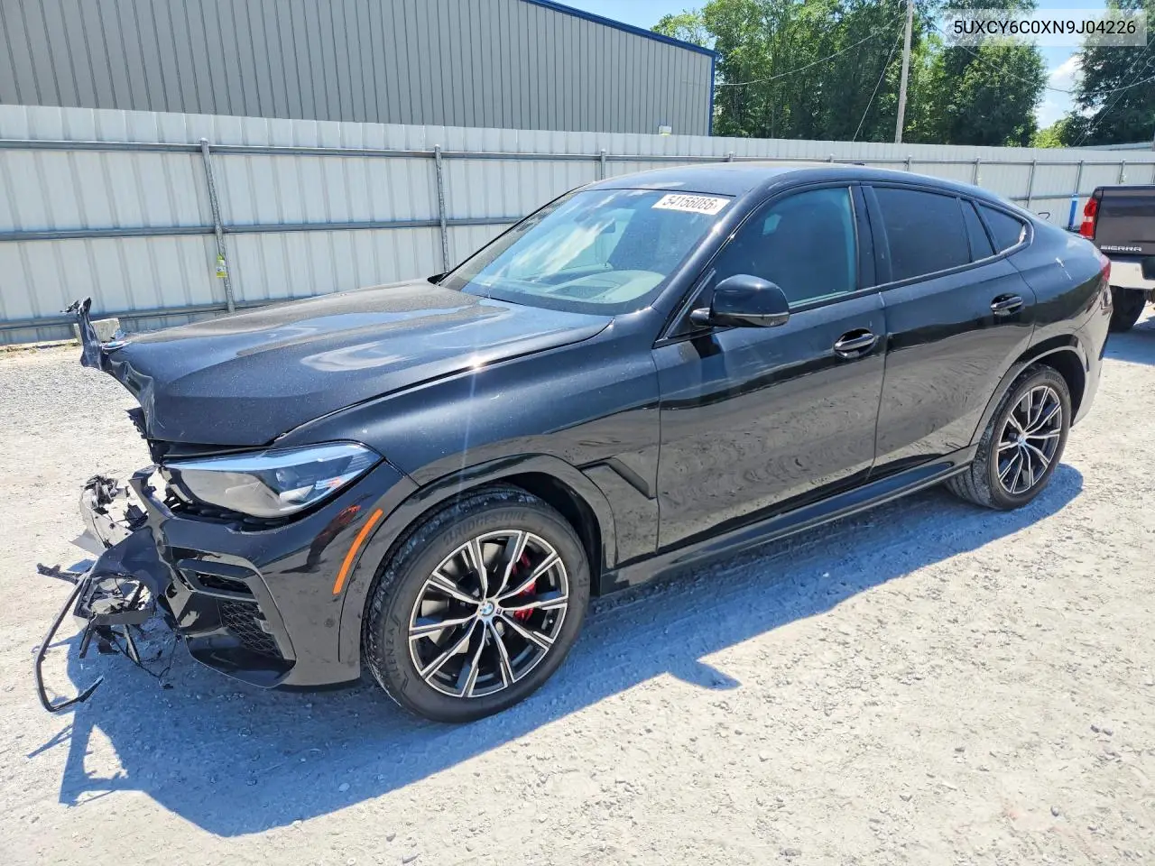 2022 BMW X6 xDrive40I VIN: 5UXCY6C0XN9J04226 Lot: 54156086