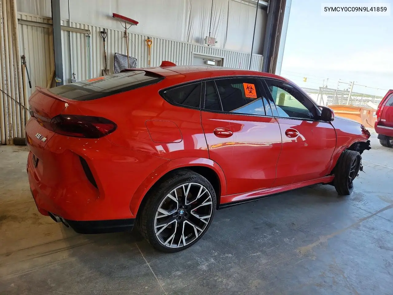2022 BMW X6 M VIN: 5YMCY0C09N9L41859 Lot: 55830606
