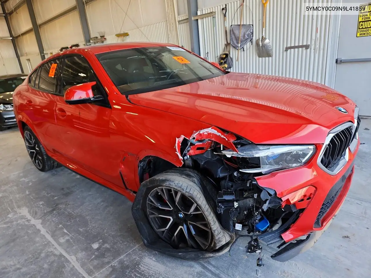 2022 BMW X6 M VIN: 5YMCY0C09N9L41859 Lot: 55830606
