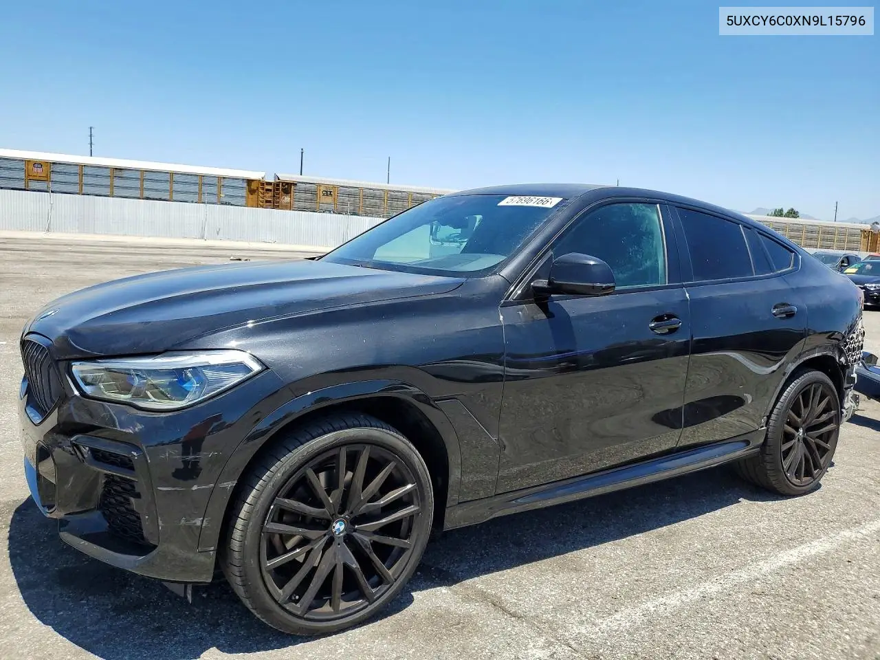 2022 BMW X6 xDrive40I VIN: 5UXCY6C0XN9L15796 Lot: 57696166