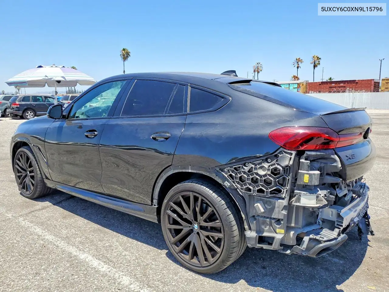 2022 BMW X6 xDrive40I VIN: 5UXCY6C0XN9L15796 Lot: 57696166