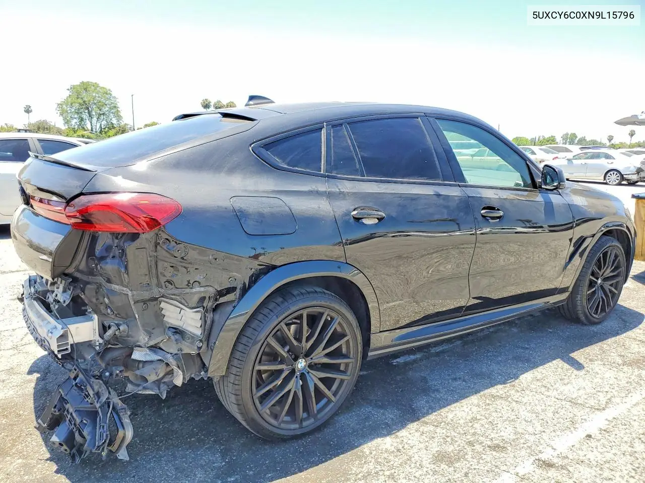 2022 BMW X6 xDrive40I VIN: 5UXCY6C0XN9L15796 Lot: 57696166