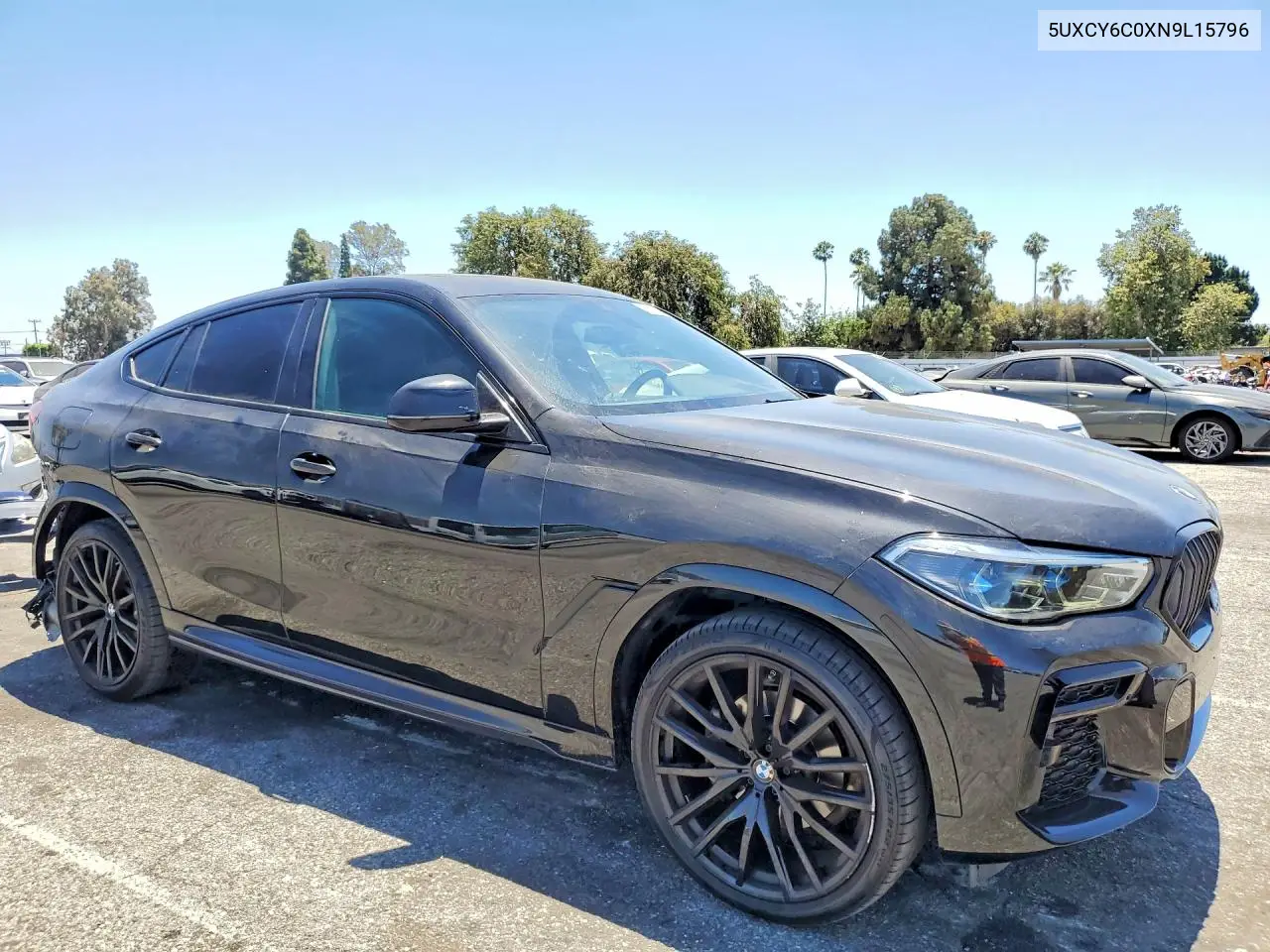 2022 BMW X6 xDrive40I VIN: 5UXCY6C0XN9L15796 Lot: 57696166