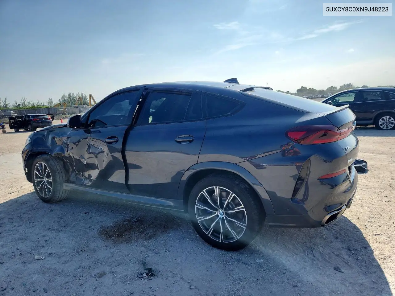 2022 BMW X6 M50I VIN: 5UXCY8C0XN9J48223 Lot: 58334336