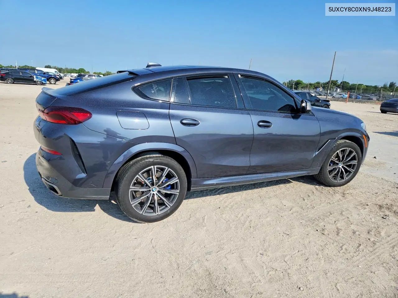2022 BMW X6 M50I VIN: 5UXCY8C0XN9J48223 Lot: 58334336