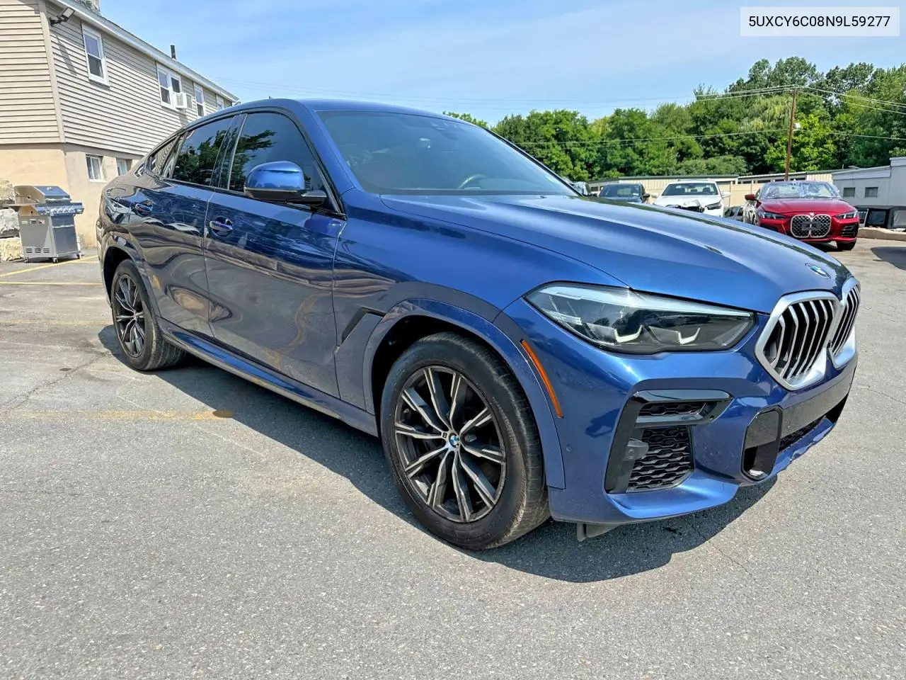 2022 BMW X6 xDrive40I VIN: 5UXCY6C08N9L59277 Lot: 59860946