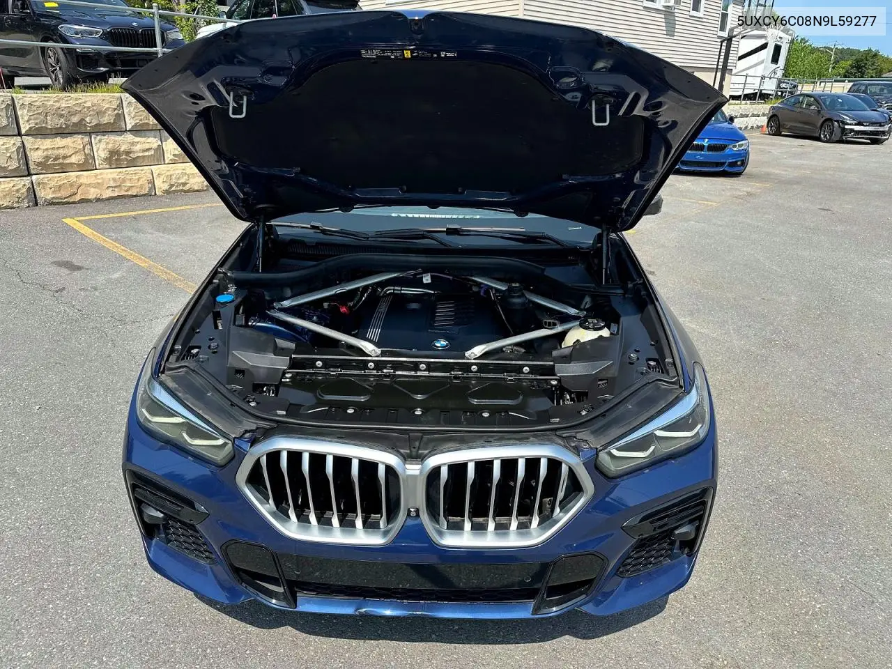 2022 BMW X6 xDrive40I VIN: 5UXCY6C08N9L59277 Lot: 59860946