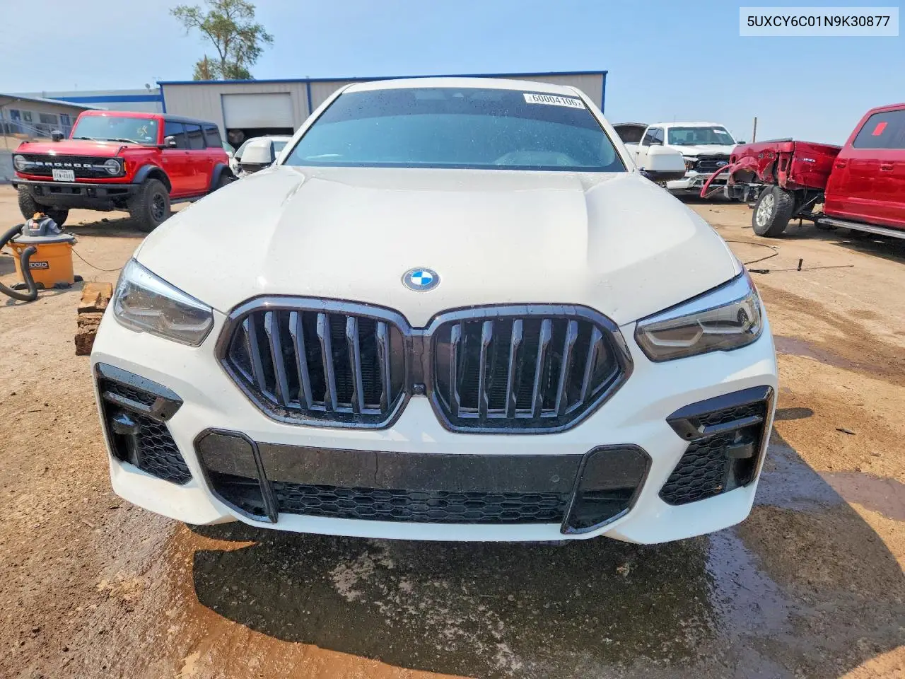 2022 BMW X6 xDrive40I VIN: 5UXCY6C01N9K30877 Lot: 60004106