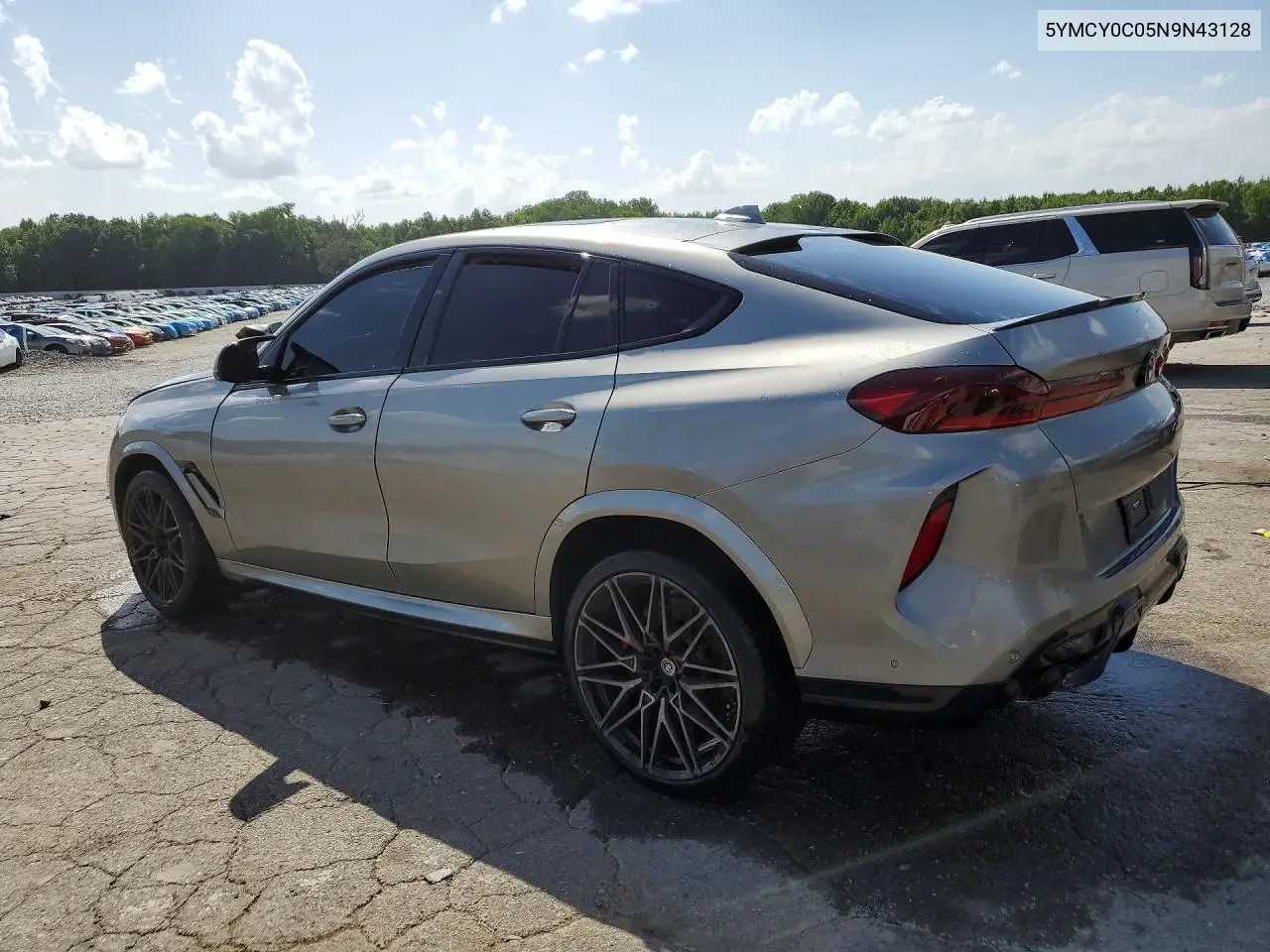 2022 BMW X6 M VIN: 5YMCY0C05N9N43128 Lot: 61333446