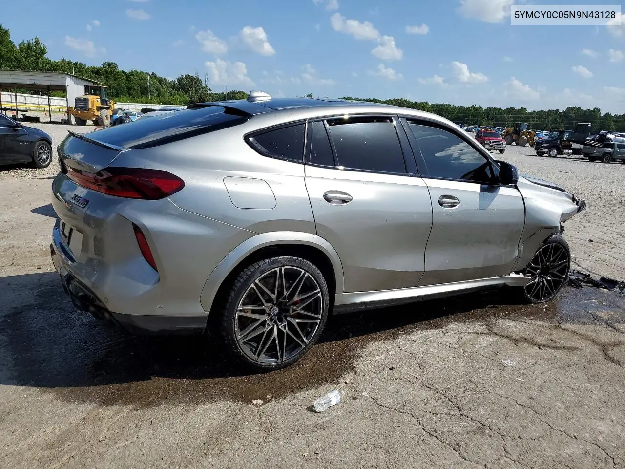 2022 BMW X6 M VIN: 5YMCY0C05N9N43128 Lot: 61333446