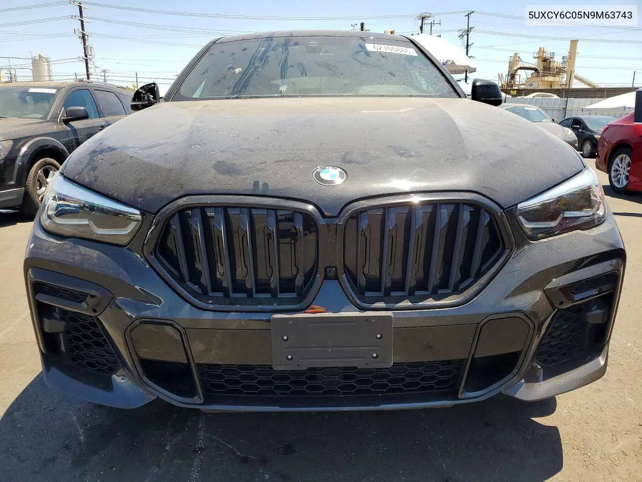 2022 BMW X6 xDrive40I VIN: 5UXCY6C05N9M63743 Lot: 62100886