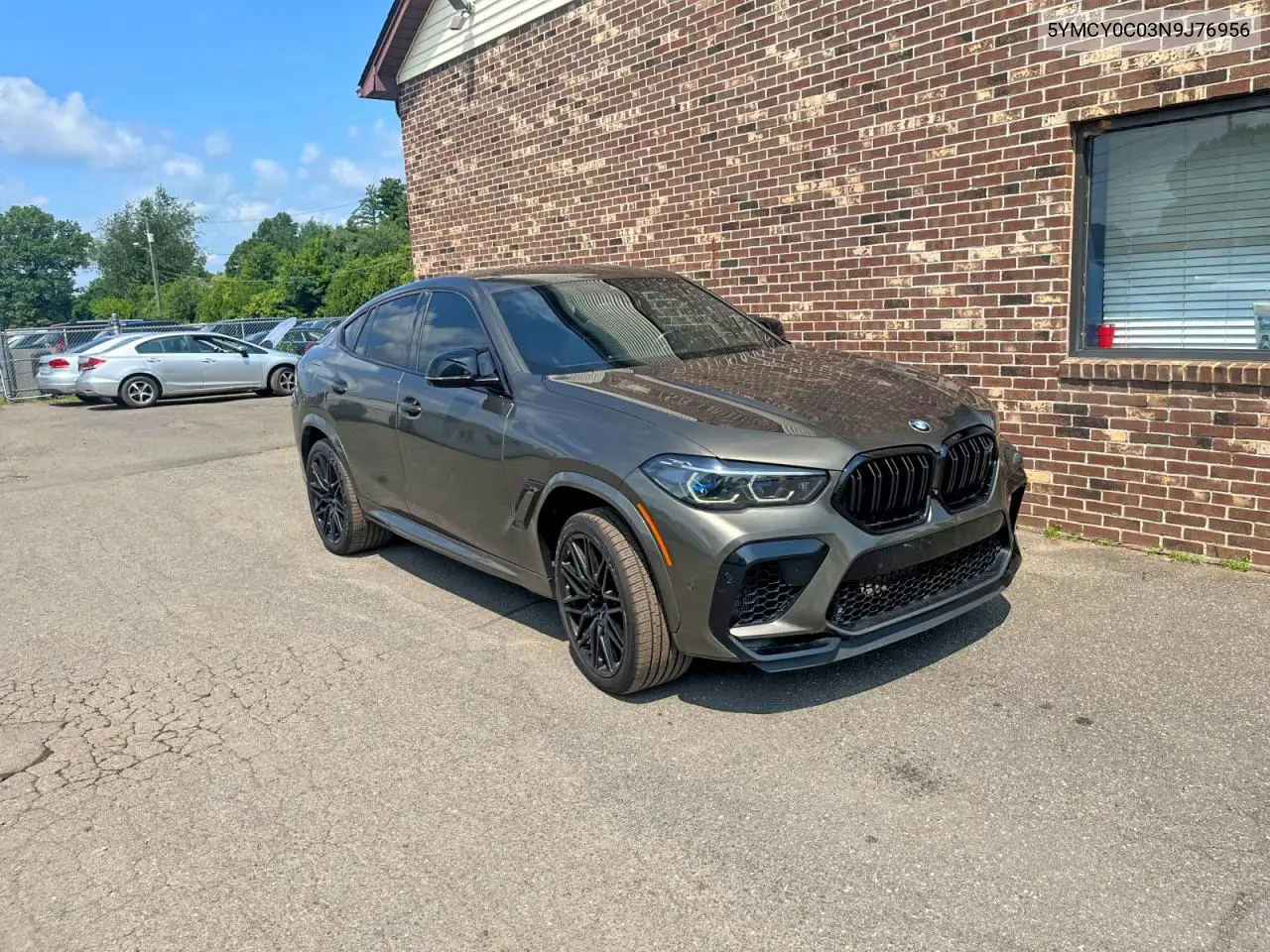 2022 BMW X6 M VIN: 5YMCY0C03N9J76956 Lot: 62443606