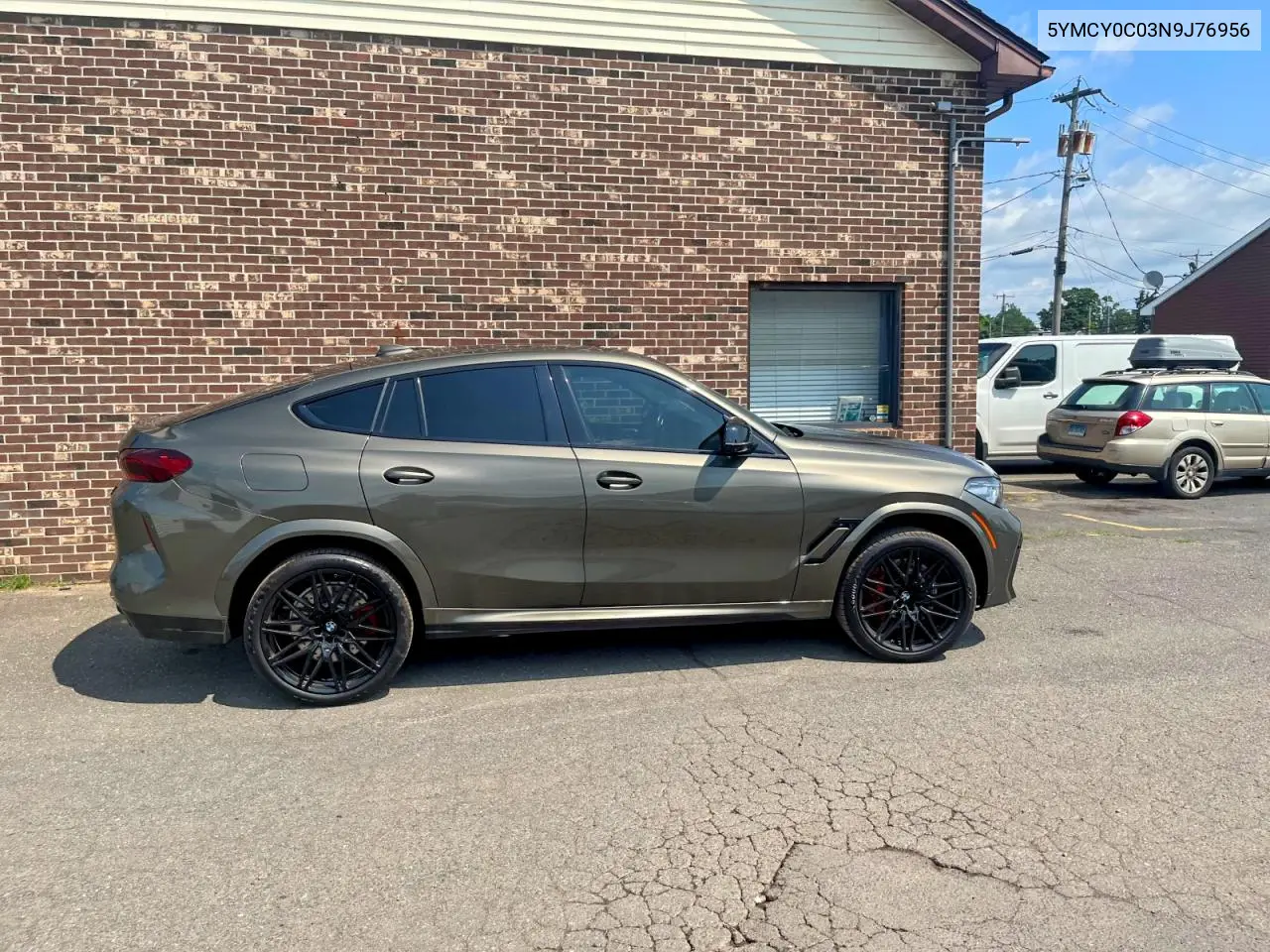 2022 BMW X6 M VIN: 5YMCY0C03N9J76956 Lot: 62443606