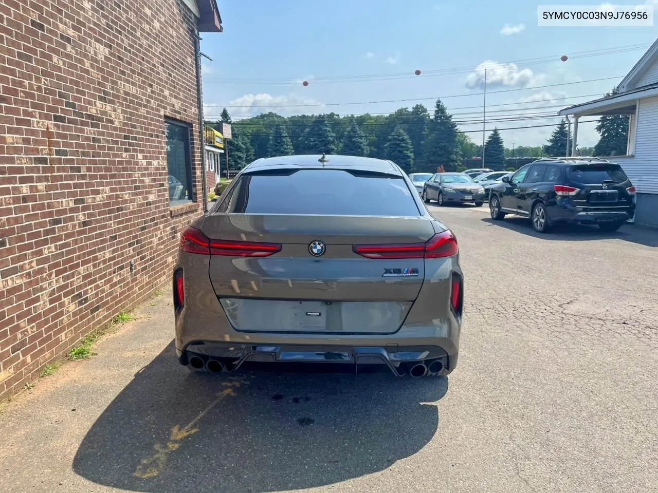 2022 BMW X6 M VIN: 5YMCY0C03N9J76956 Lot: 62443606