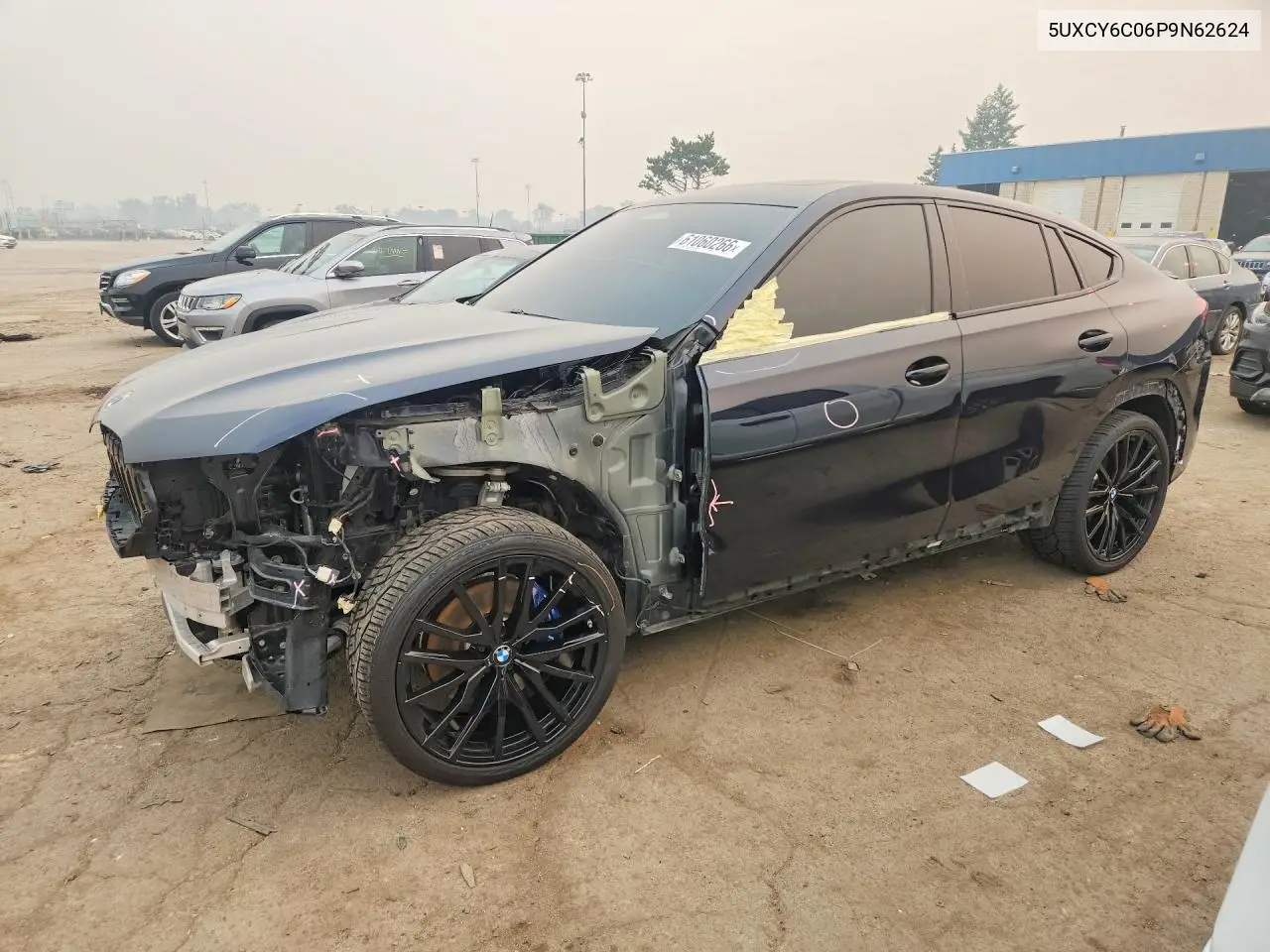 2023 BMW X6 xDrive40I VIN: 5UXCY6C06P9N62624 Lot: 61060266