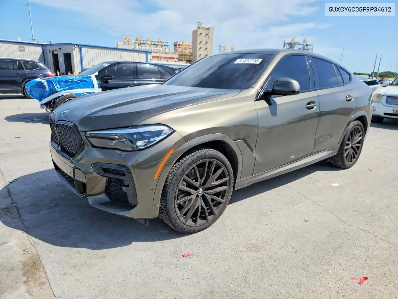 2023 BMW X6 xDrive40I VIN: 5UXCY6C05P9P34612 Lot: 61322796