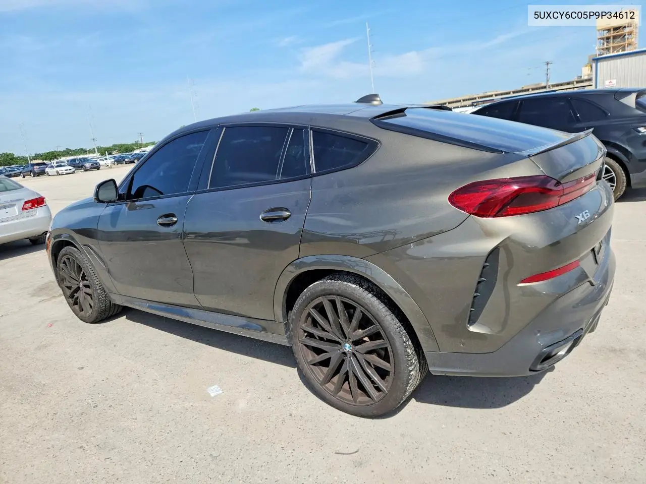 2023 BMW X6 xDrive40I VIN: 5UXCY6C05P9P34612 Lot: 61322796
