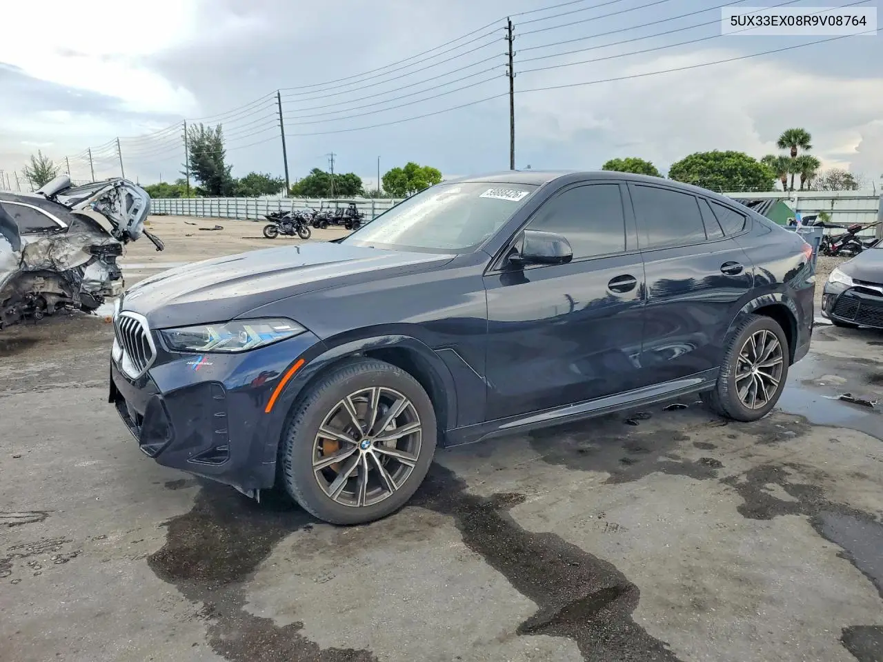 2024 BMW X6 xDrive40I VIN: 5UX33EX08R9V08764 Lot: 59888426