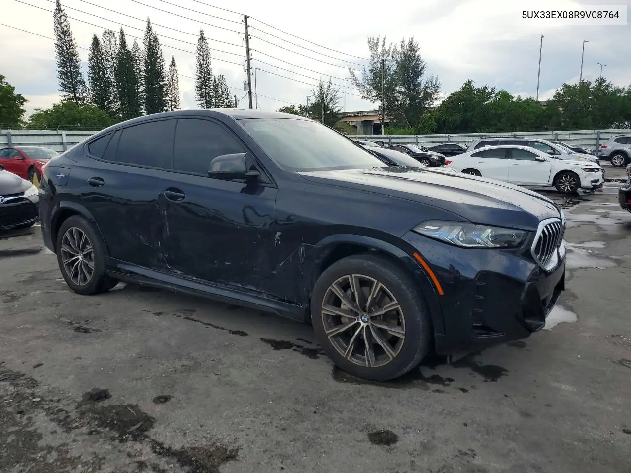 2024 BMW X6 xDrive40I VIN: 5UX33EX08R9V08764 Lot: 59888426