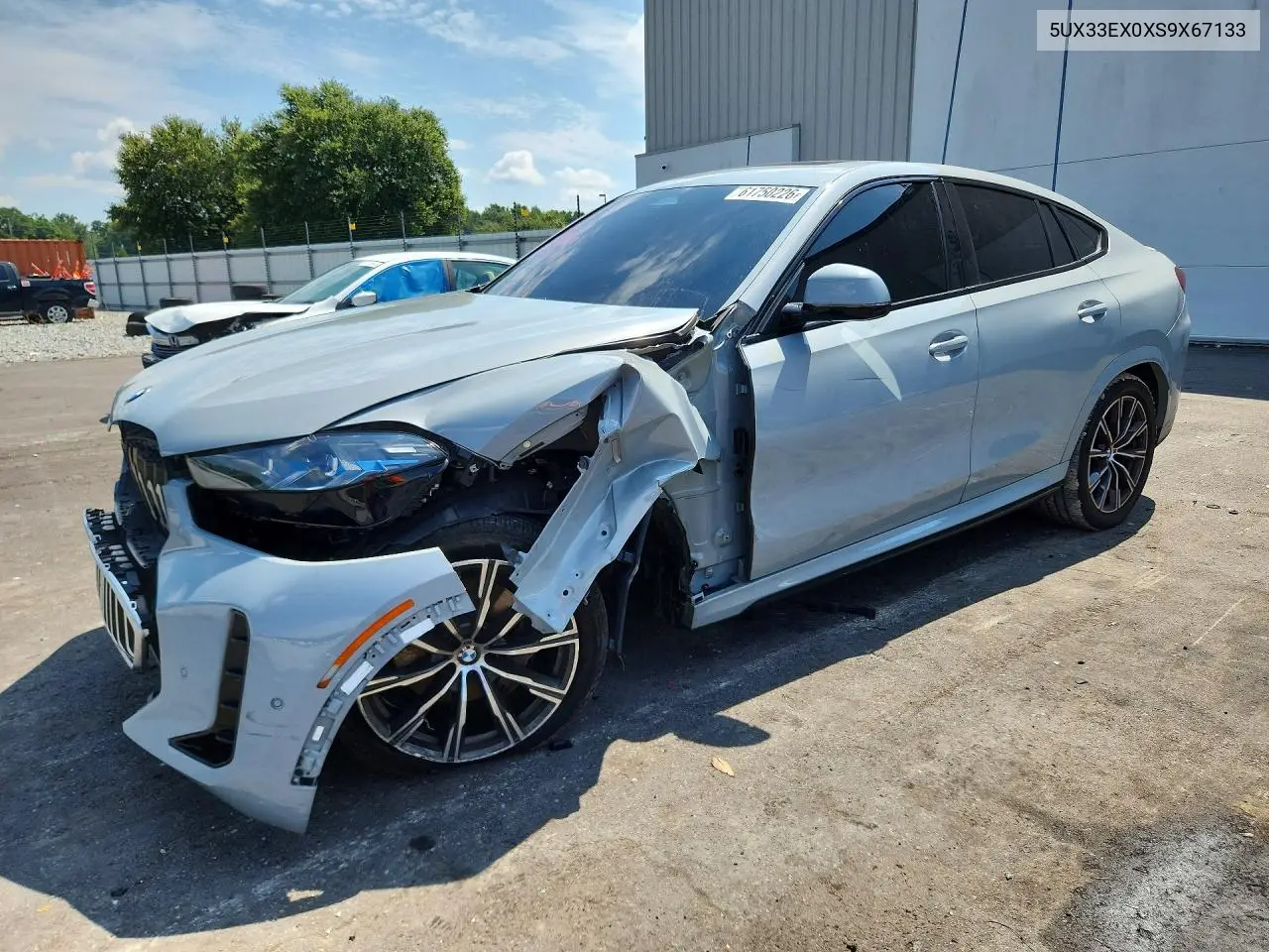 2025 BMW X6 xDrive40I VIN: 5UX33EX0XS9X67133 Lot: 61750226