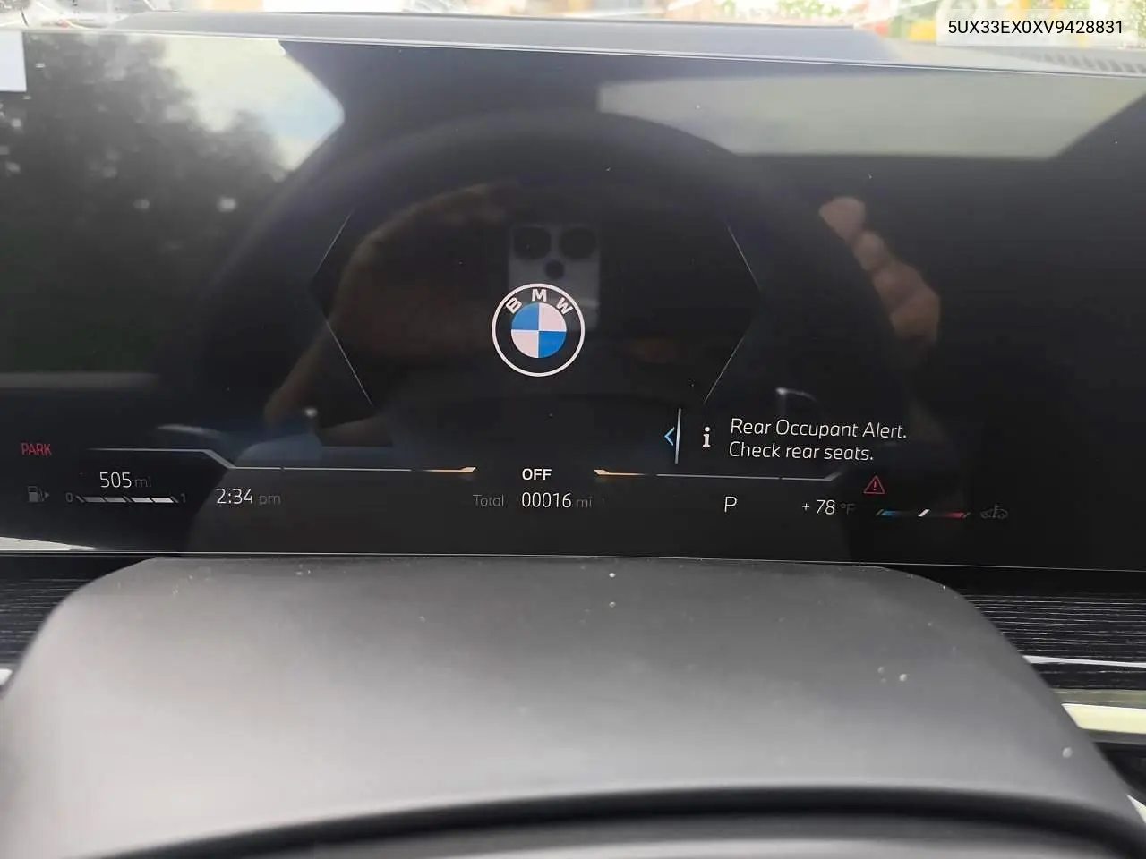 2027 BMW X6 xDrive40I VIN: 5UX33EX0XV9428831 Lot: 55637126
