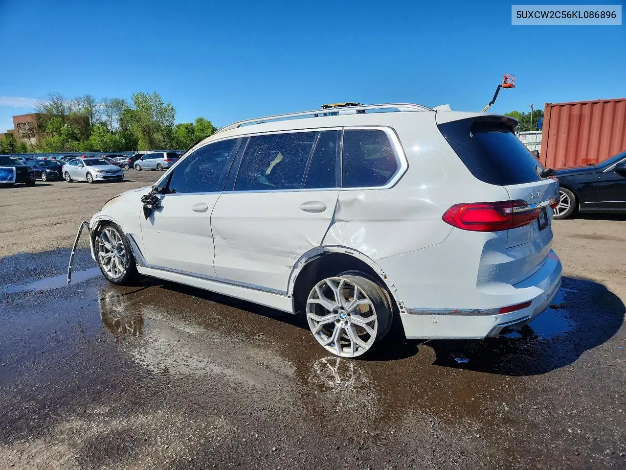 2019 BMW X7 xDrive40I VIN: 5UXCW2C56KL086896 Lot: 51879346
