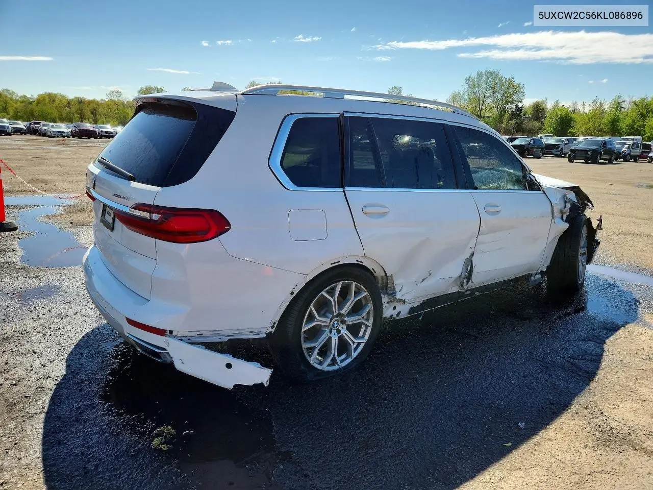 2019 BMW X7 xDrive40I VIN: 5UXCW2C56KL086896 Lot: 51879346