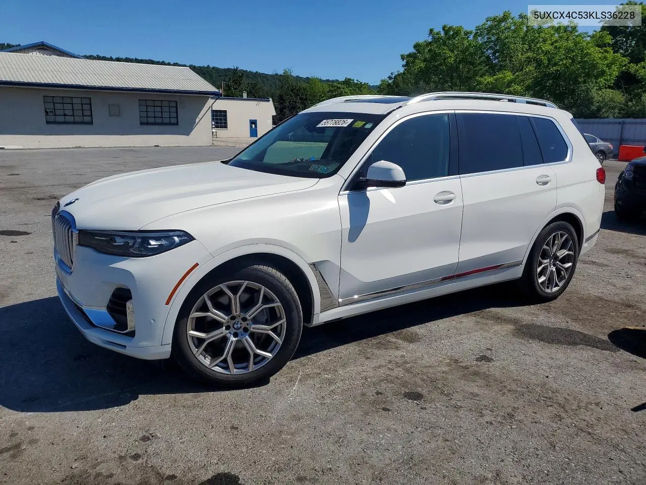 2019 BMW X7 xDrive50I VIN: 5UXCX4C53KLS36228 Lot: 55778826