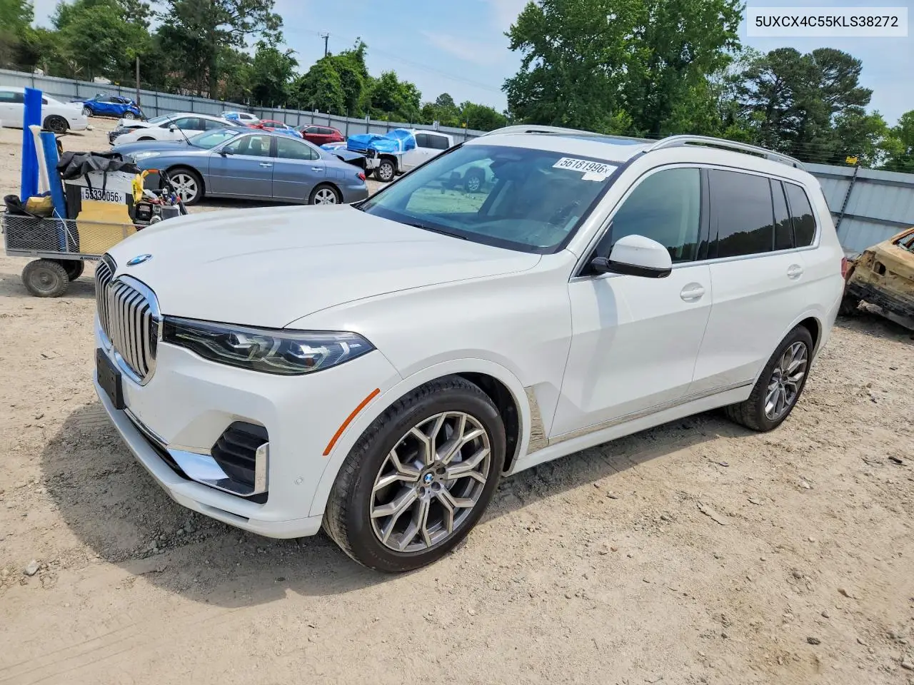 2019 BMW X7 xDrive50I VIN: 5UXCX4C55KLS38272 Lot: 56181996