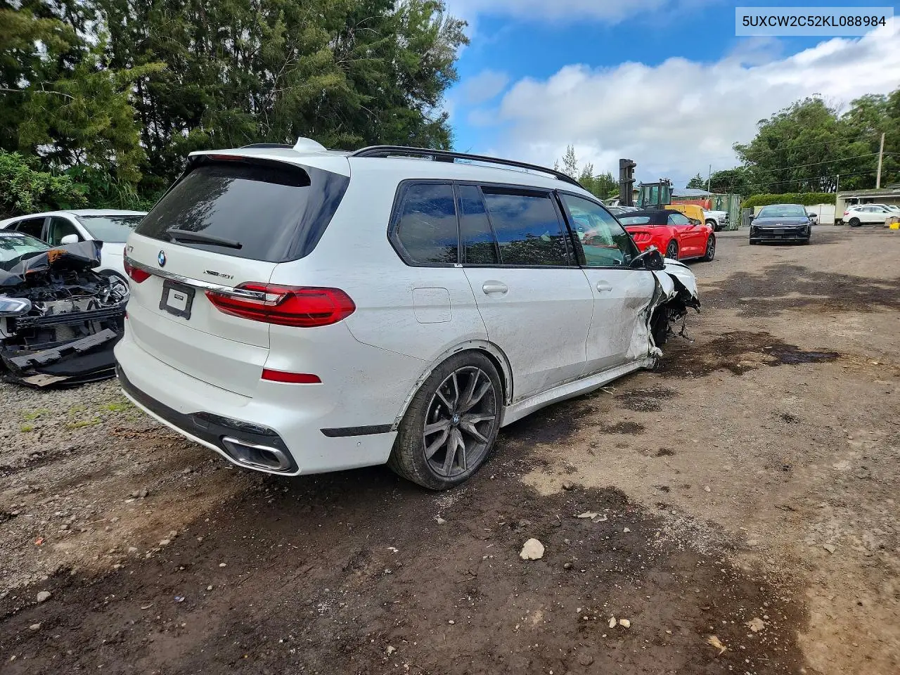 2019 BMW X7 xDrive40I VIN: 5UXCW2C52KL088984 Lot: 57628406