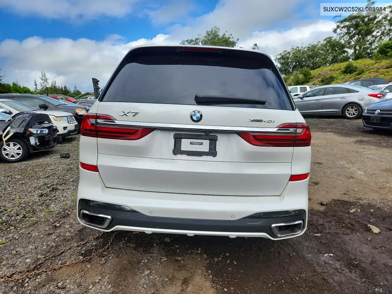 2019 BMW X7 xDrive40I VIN: 5UXCW2C52KL088984 Lot: 57628406