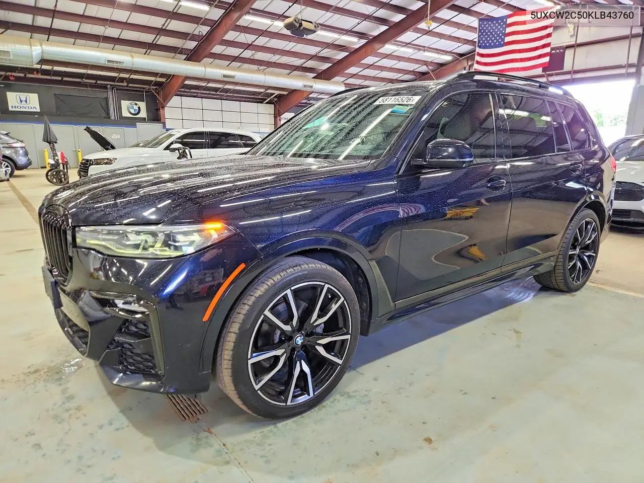 2019 BMW X7 xDrive40I VIN: 5UXCW2C50KLB43760 Lot: 58116526