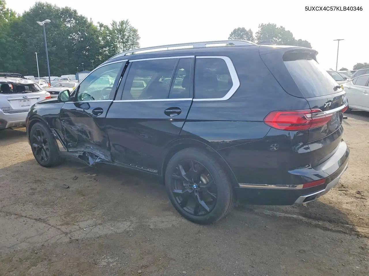 2019 BMW X7 xDrive50I VIN: 5UXCX4C57KLB40346 Lot: 59677966