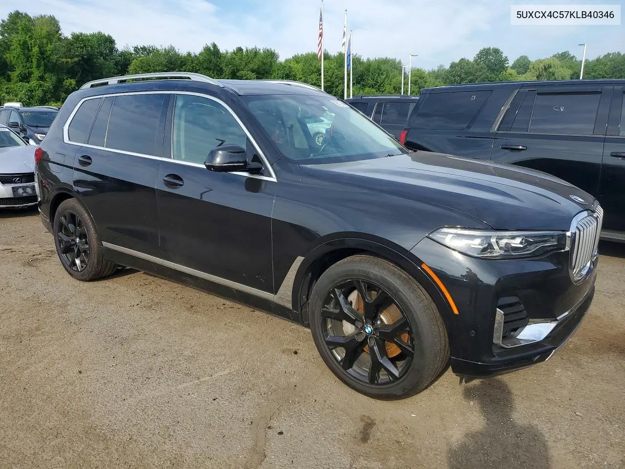2019 BMW X7 xDrive50I VIN: 5UXCX4C57KLB40346 Lot: 59677966