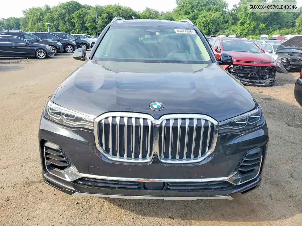2019 BMW X7 xDrive50I VIN: 5UXCX4C57KLB40346 Lot: 59677966