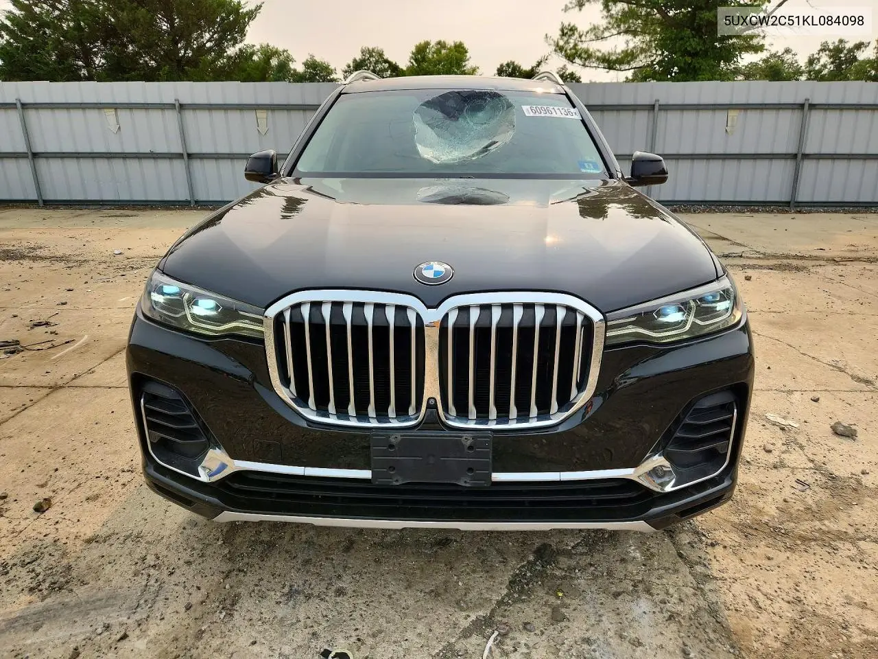 2019 BMW X7 xDrive40I VIN: 5UXCW2C51KL084098 Lot: 60961136