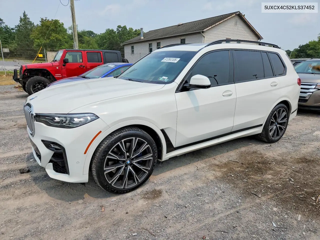 2019 BMW X7 xDrive50I VIN: 5UXCX4C52KLS37452 Lot: 61084106
