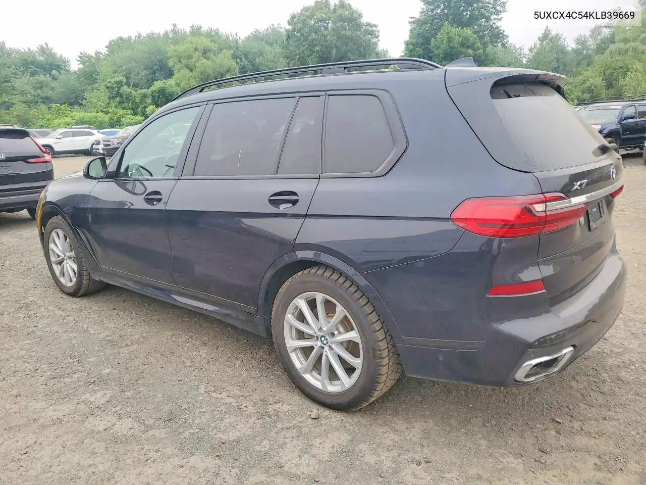 2019 BMW X7 xDrive50I VIN: 5UXCX4C54KLB39669 Lot: 61836306