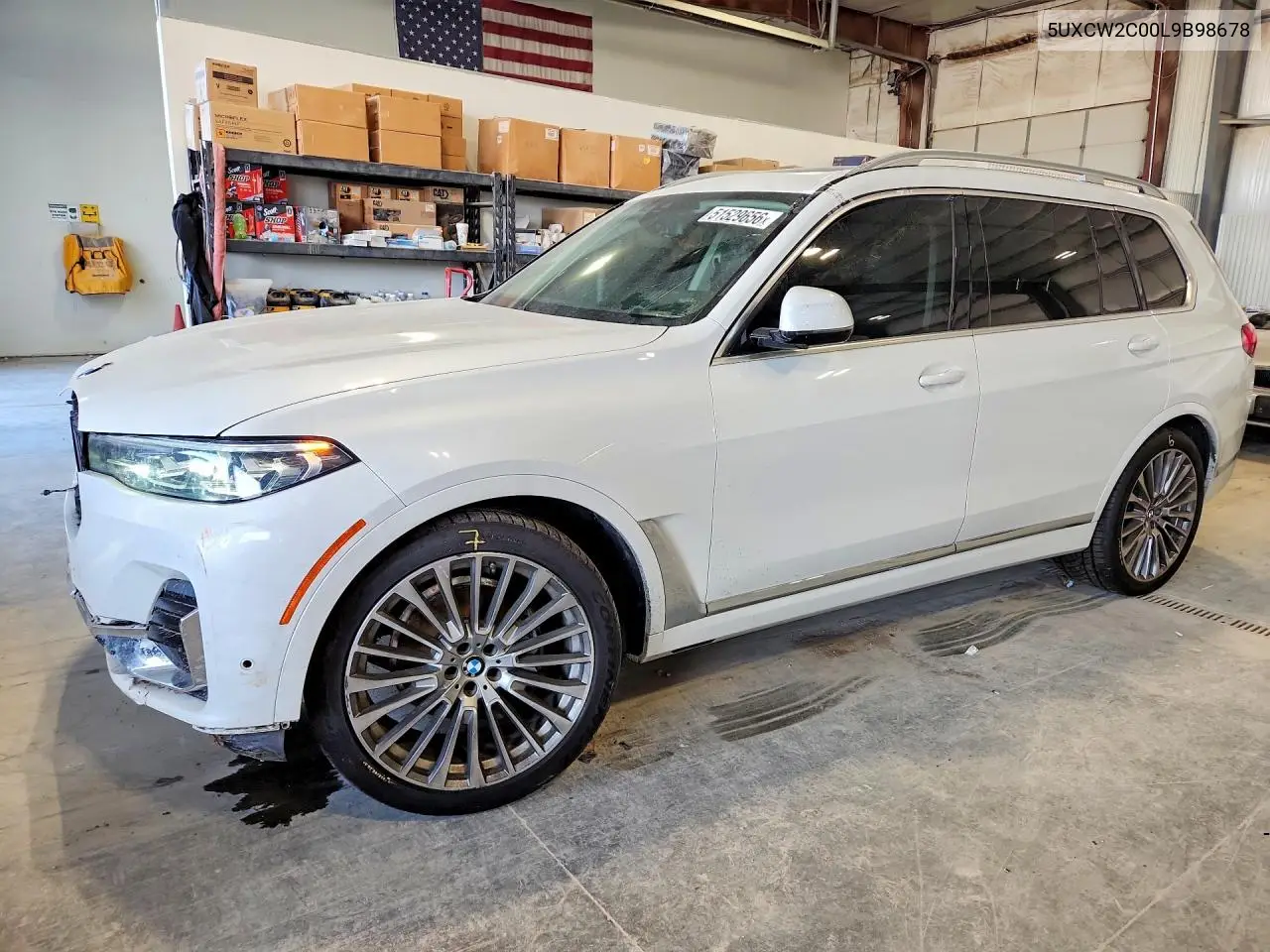 2020 BMW X7 xDrive40I VIN: 5UXCW2C00L9B98678 Lot: 51529656