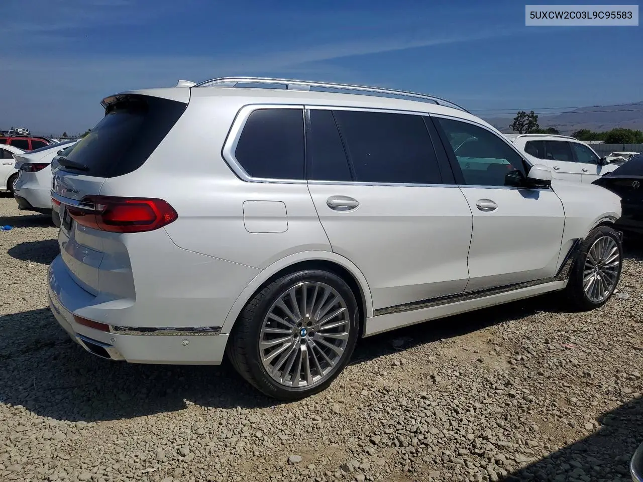 2020 BMW X7 xDrive40I VIN: 5UXCW2C03L9C95583 Lot: 52205546