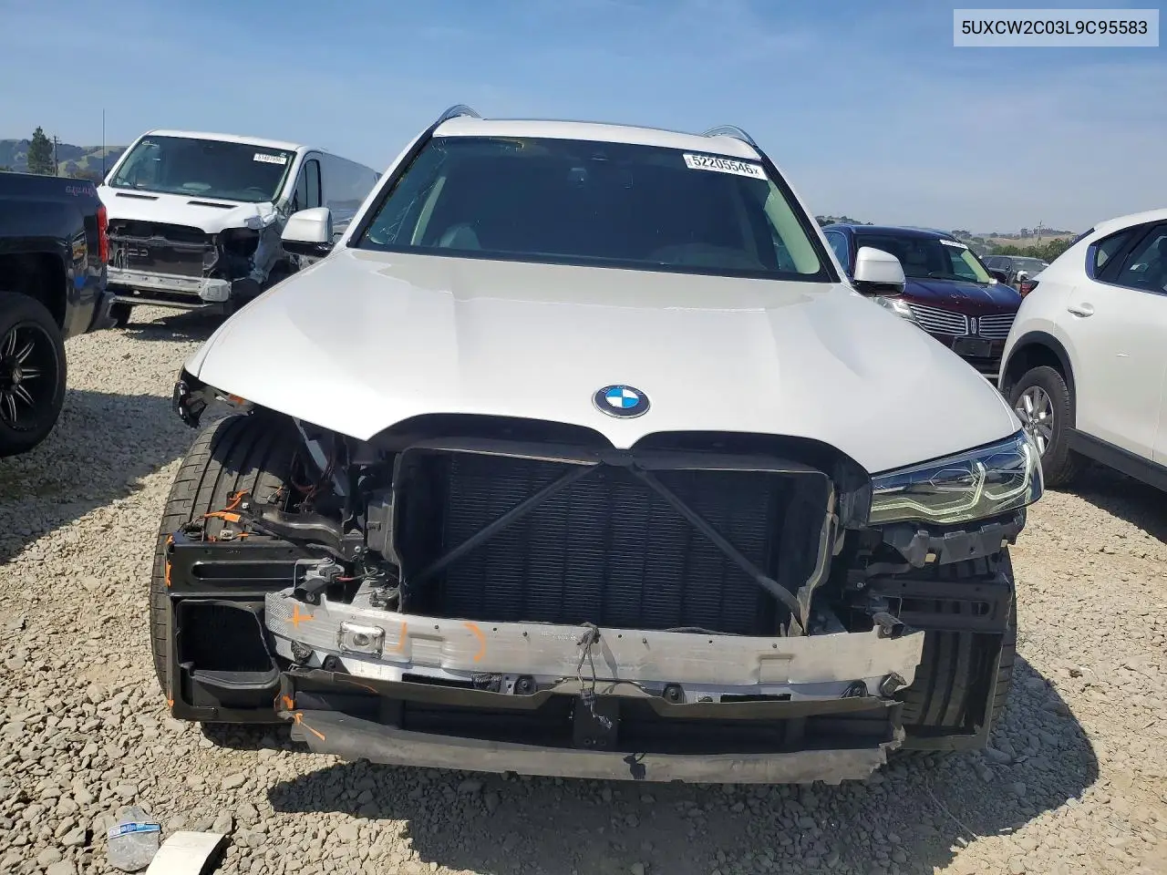 2020 BMW X7 xDrive40I VIN: 5UXCW2C03L9C95583 Lot: 52205546