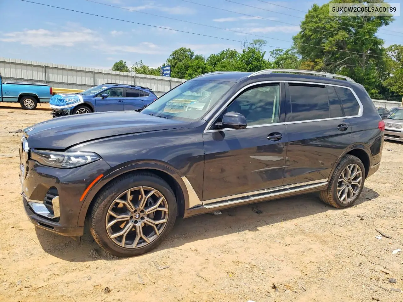 2020 BMW X7 xDrive40I VIN: 5UXCW2C05L9A00189 Lot: 53723216